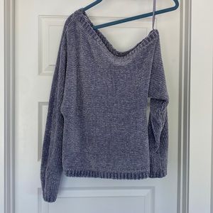 Gianni Bini Silver One Shoulder Sweater